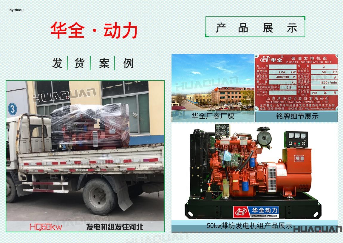 華全動力50kw濰坊發(fā)電機組于6月24日發(fā)往河北