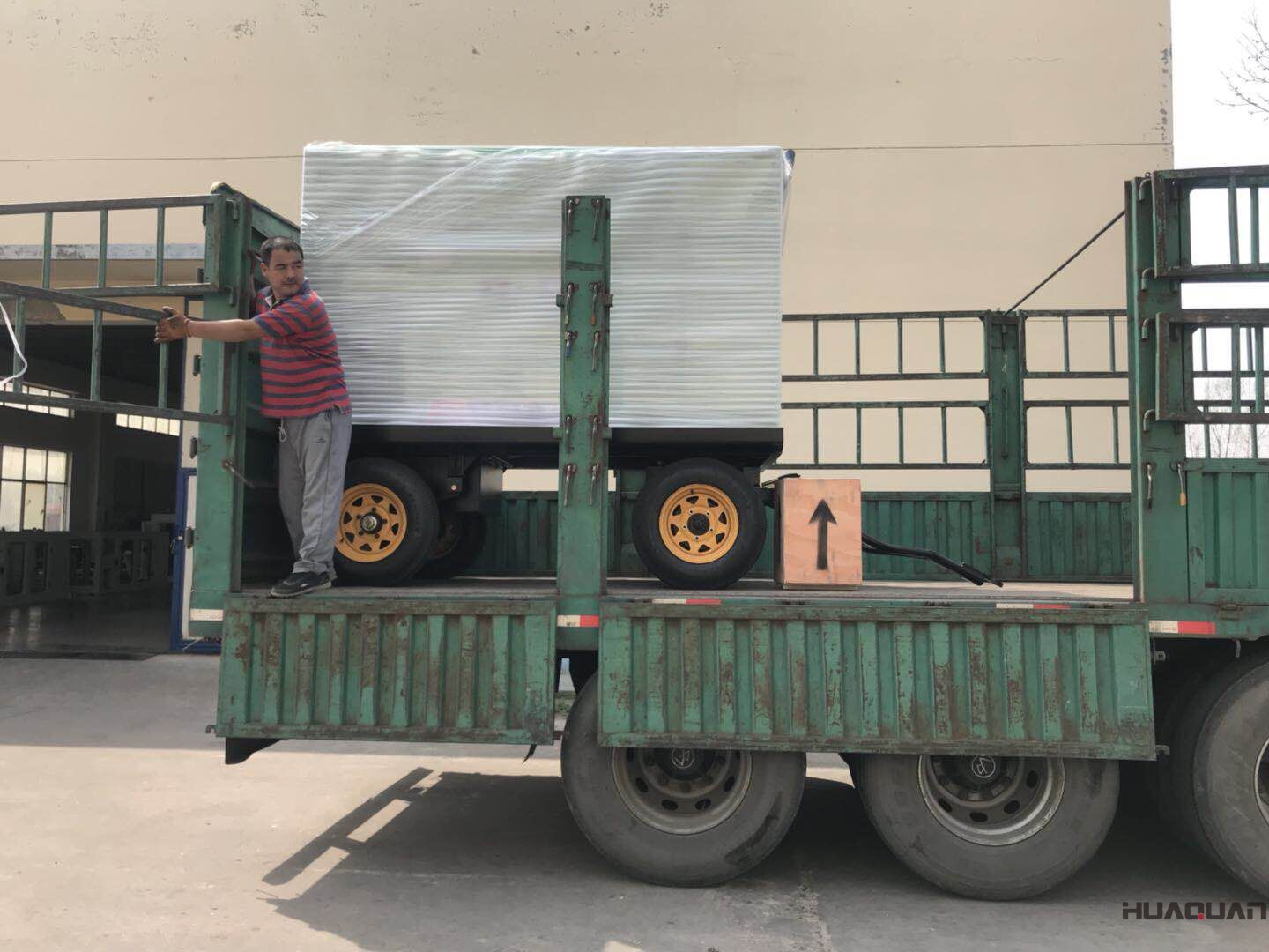 2018年4月2日華全動力50kw移動拖車（含棚）發電機組發往天津