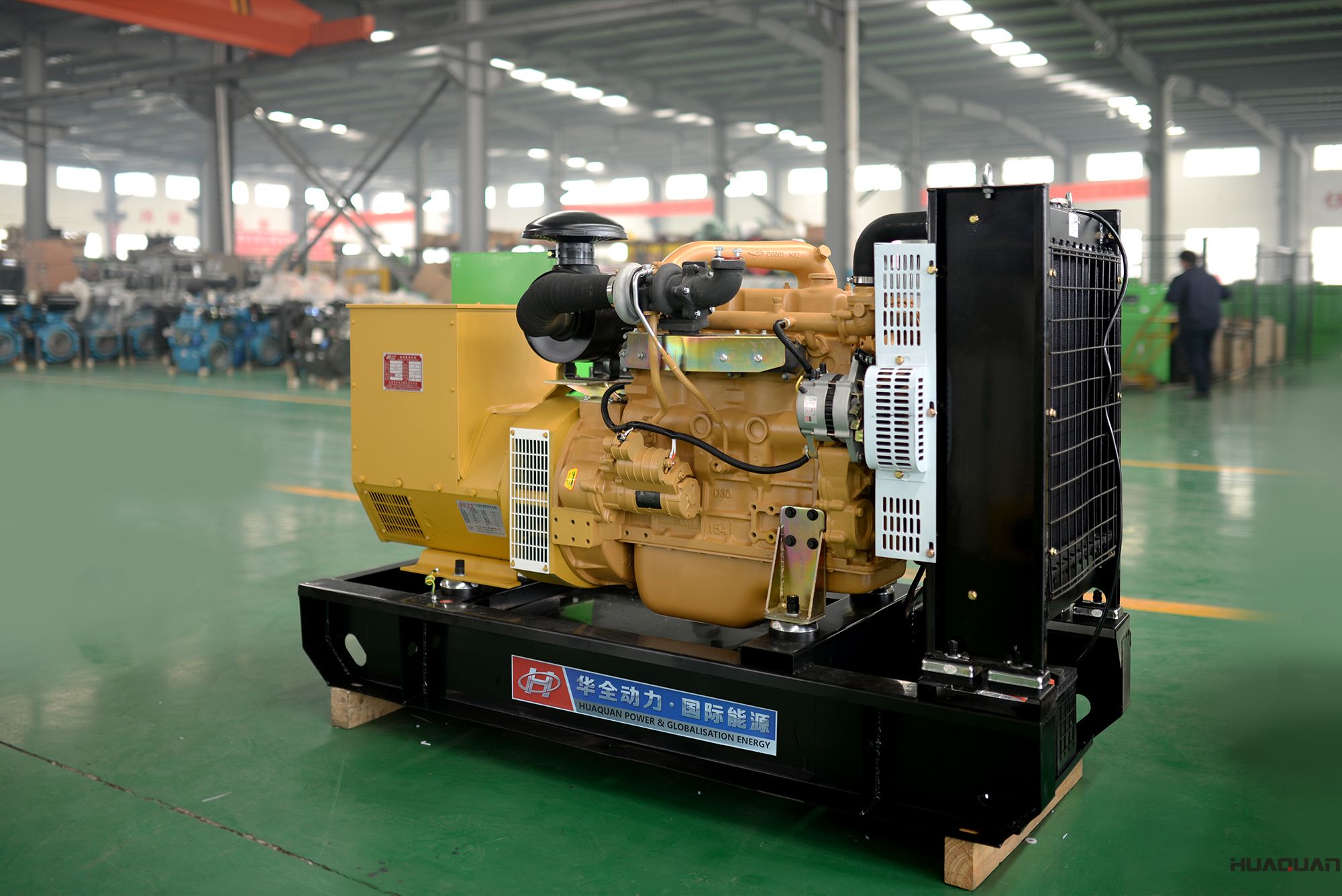 華全動(dòng)力50kw自動(dòng)化發(fā)電機(jī)組于2018年4月7日發(fā)往湖北