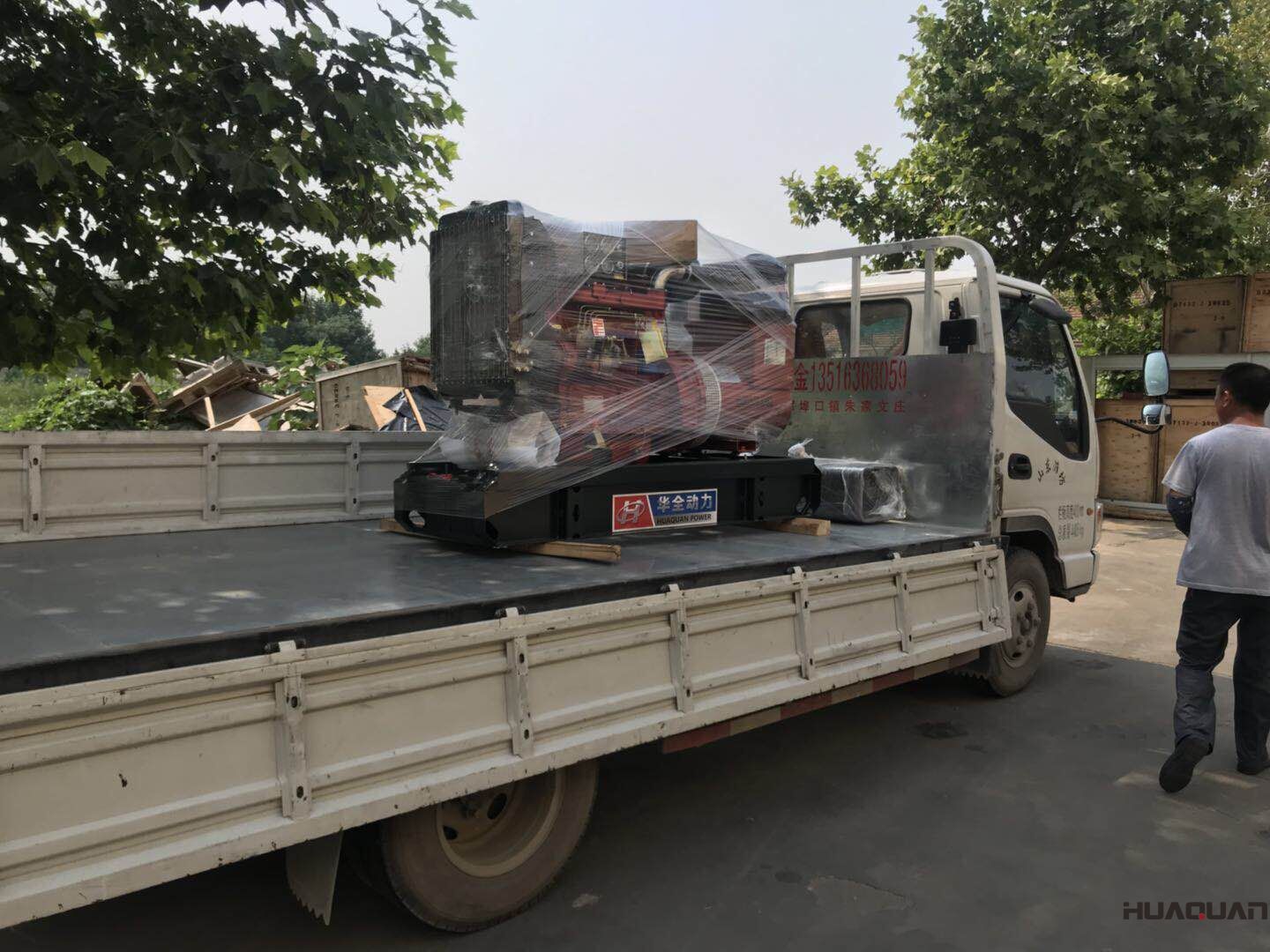 8月5日。一臺50kw標(biāo)配柴油發(fā)電機從華全動力成功發(fā)往江蘇