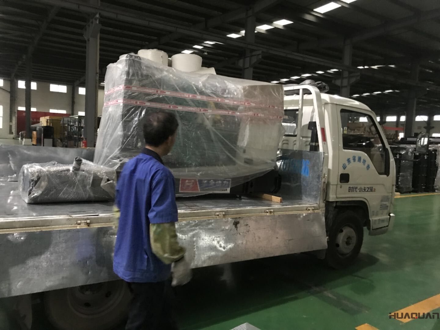 8月6日，一臺40kw標(biāo)配柴油發(fā)電機組從華全動力成功發(fā)往山東