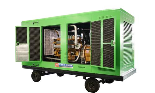 一臺(tái)靜音式防雨棚發(fā)電機(jī)組被華全動(dòng)力檢查無誤后，于3月25日發(fā)往安徽省